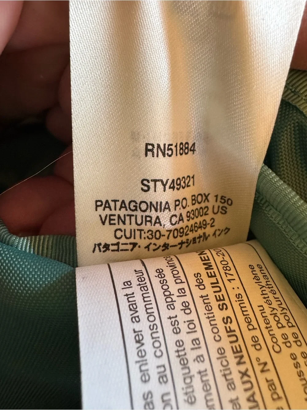 Patagonia Black Hole Mini Messenger Bag teal green